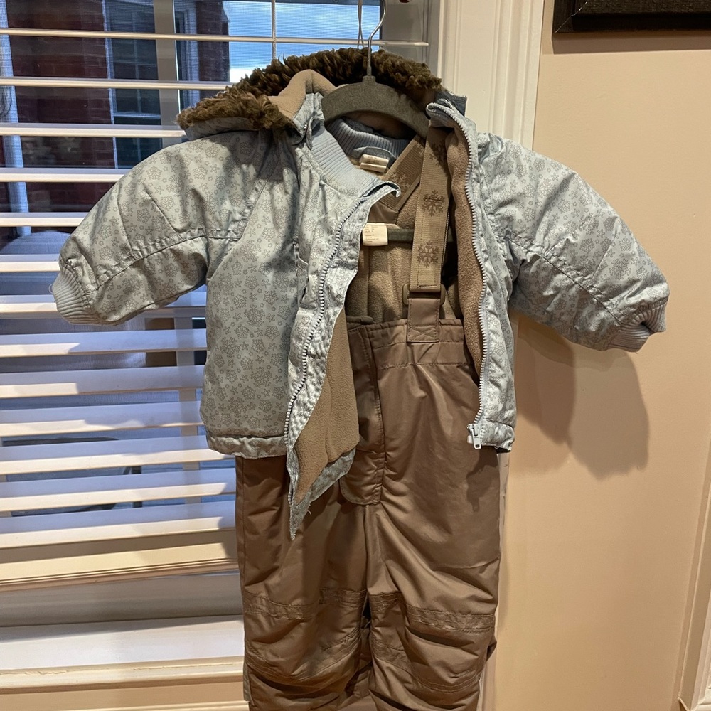 H&M 6-9 months old Snow bib and jacket.